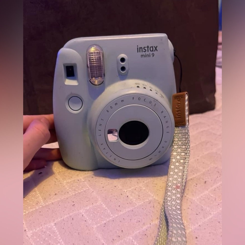light blue instax mini 9. new.